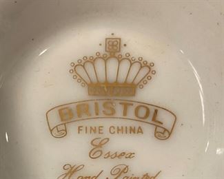"Essex" hand painted china by Bristol