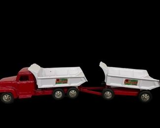 Buddy "L" hard to find museum quality truck and hopper trailer