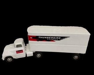1950s Tonka Thunderbird Express semi and trailer