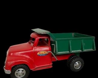 1955 Tonka Red and Green dump truck