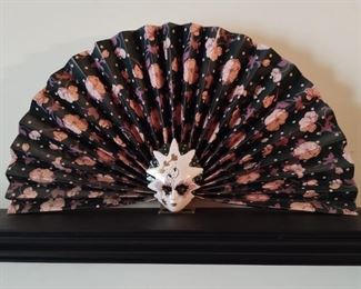 Chinese Porcelain Face Fan