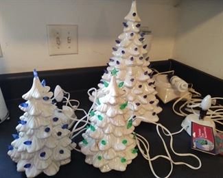 Vintage Ceramic Christmas Trees