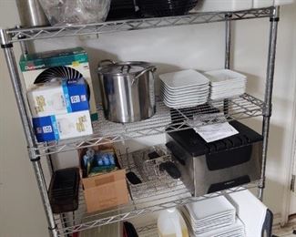 Kitchen Items and Rack