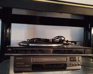 Orion VHS And Turntable