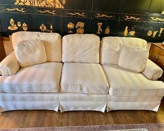 Three cushion rolled arm sofa by Lee Industries