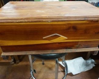 small cedar chest