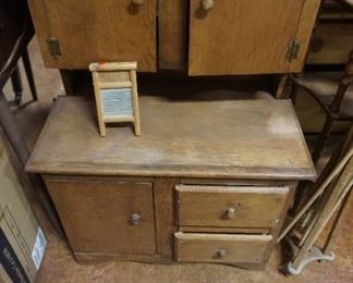 small vintage handmade child cupboard