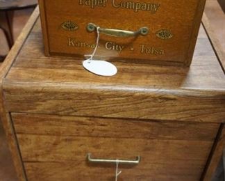 cabinet,  Missouri Interstate Paper Company oak box
