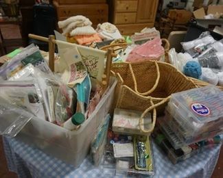 knitting, needlework kits, embroidery floss