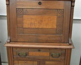 Antique American Eastlake Drop-Front Secretary Desk
