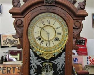 Ansonia Walnut Mantel Clock