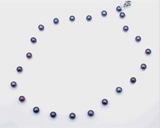 Lavender Cultured Pearl Necklace