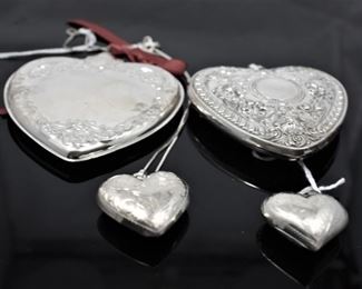 Four Sterling Hearts