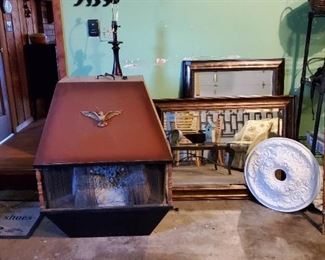 Electric vintage fireplace and it works
