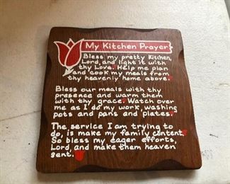 Kitchen prayer