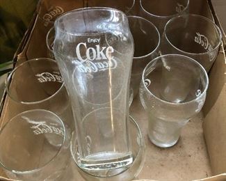 Coke glasses set