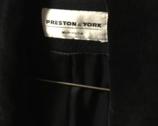 Preston & York on coat
