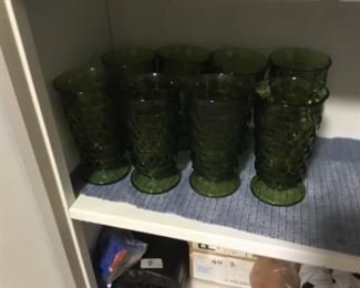 Fostoria Whitehall cubist ice tea glasses - set of 8