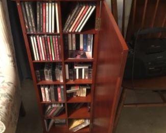 Inside of CD - movie cabinet