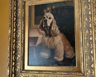 Oil painting dog