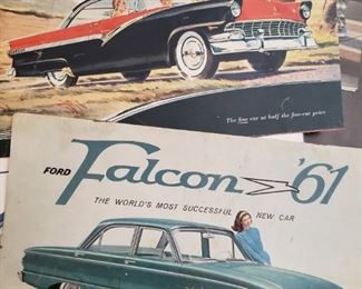vintage car brochures