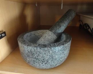Heavy Stone Mortar and Pestle