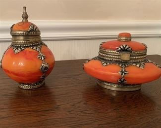 (2) Trinket Boxes from Yemen