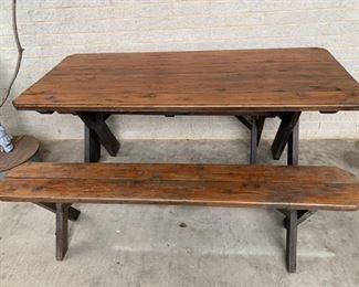Picnic Table with Two Benches
