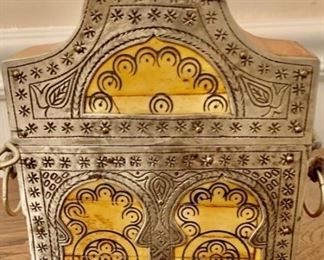 Ornate Box from Yemen, Used to Store Gunpowder