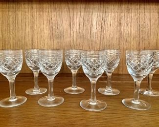 (8) Tudor Crystal 'Seymour' Crystal Port Stems