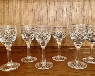 (8) Tudor Crystal 'Seymour' Cordial Stems, England