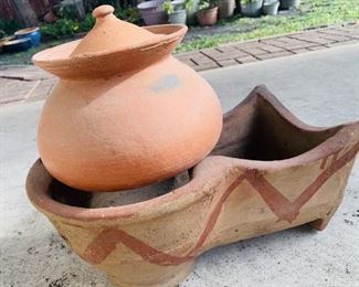 3-Piece Outdoor Terra Cotta Pottery for Cooking