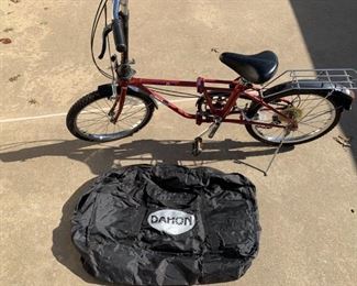 Dahon PT062 Red Stowaway Folding Bicycle and
Travel Bag