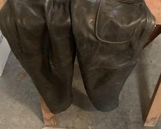 Harley Davidson Leather Chaps Size Large