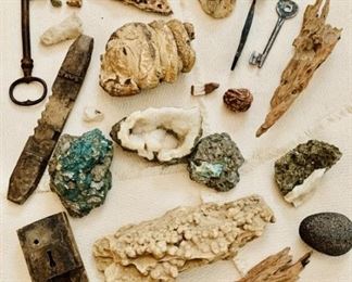 Artifacts, Stones, Antique Locks/Keys, Etc