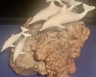 John Perry’s Dolphin Pod on Decorative Driftwood