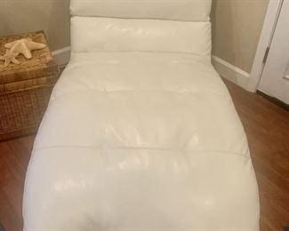 White Chaise Lounge Chair