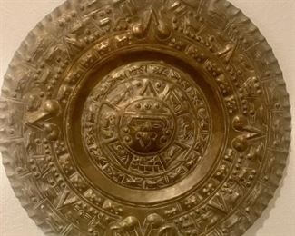 Large Round Mayan Calendar Wall Decor
