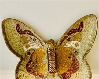 Brass and Painted Butterfly