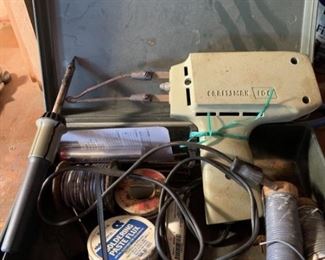 Soldering Guns and Supplies in Tool Box