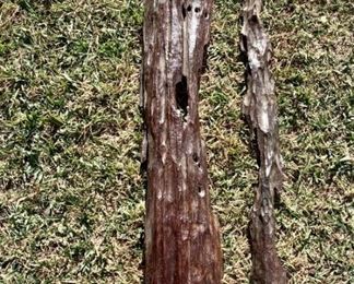 (2) Long Ironwood Decor Pieces, as pictured