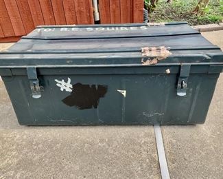 Vintage Metal Trunk