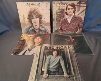 (6) Vinyl: 5-BJ Thomas Albums & 1-Steve Dorff '45 (45 is not pictured)