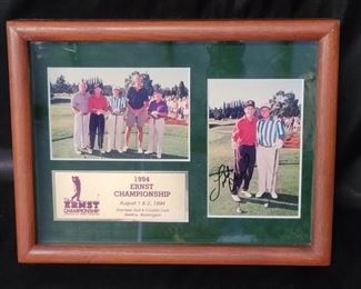 Signed 1994 Ernst Championship Golf Team Photo