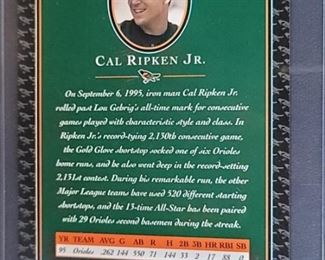 Cal Ripken Jr. 1996 Collector's Choice Card
Limited Edition #14981/21,310