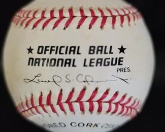 Lou Newcombe Autographed National League Baseball