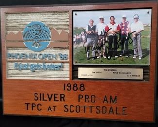 Tom Purtzer Signed Golf Team Photo with BJ
1988 Silver Pro-Am TPC at Scottsdale