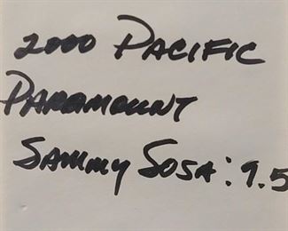 2000 Pacific Paramount Sammy Sosa Baseball Card