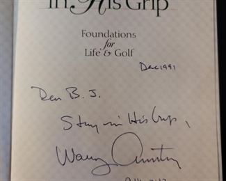 'In His Grip Book' Signed by Wally Armstrong
With Inscription to BJ inside