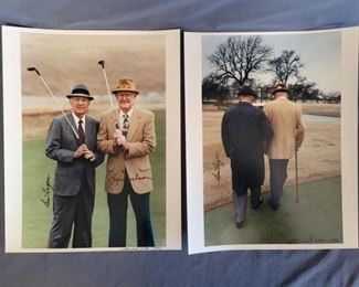(2) 1992 Photos Signed by Ben Hogan & Byron Nelson